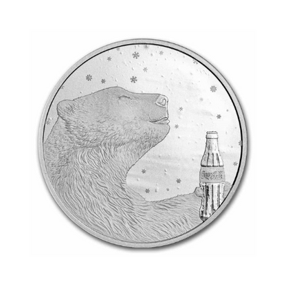 Coca-Cola® 1 oz Silver Polar Bear Round