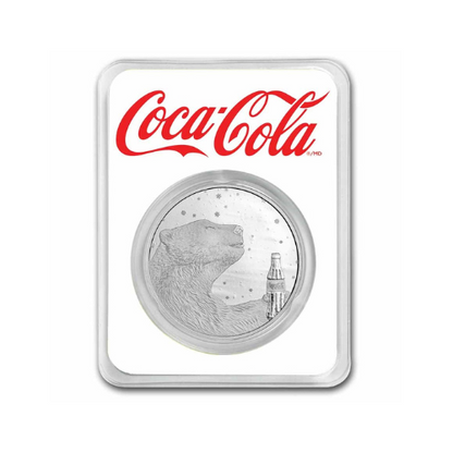 Coca-Cola® 1 oz Silver Polar Bear Round in TEP