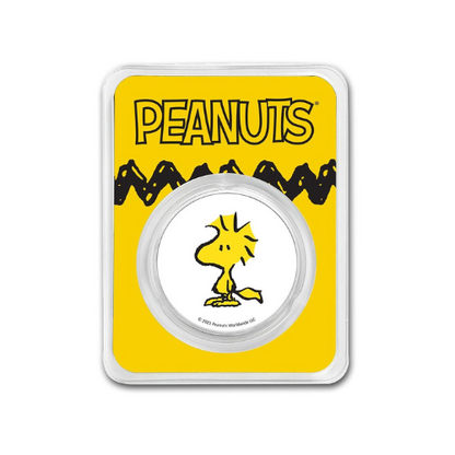 Peanuts® Woodstock 1 oz Colorized Silver Round