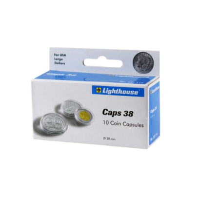 38mm - Coin Capsules (pack of 10)