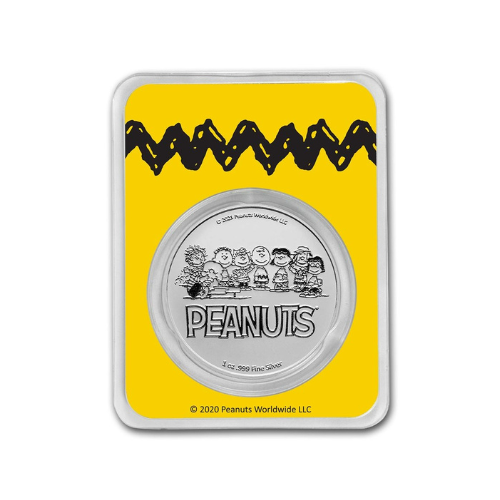 Peanuts® Woodstock 1 oz Colorized Silver Round