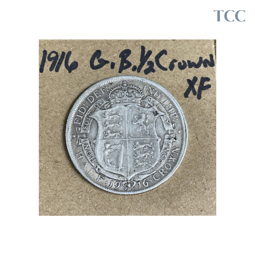 1916 Great Britain Half-Crown XF