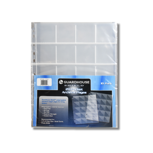 Guardhouse Shield 20 Pocket Polypropylene Pages