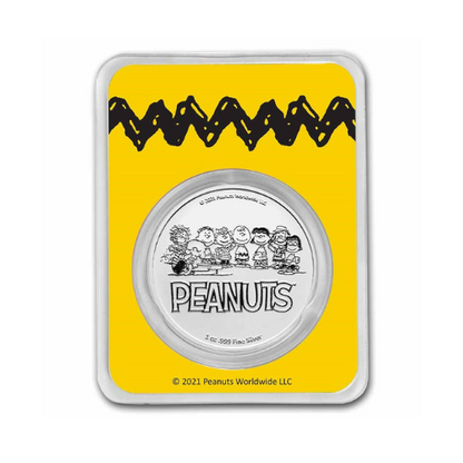 Peanuts® Charlie Brown in Pirate Costume 1 oz Colorized Silver