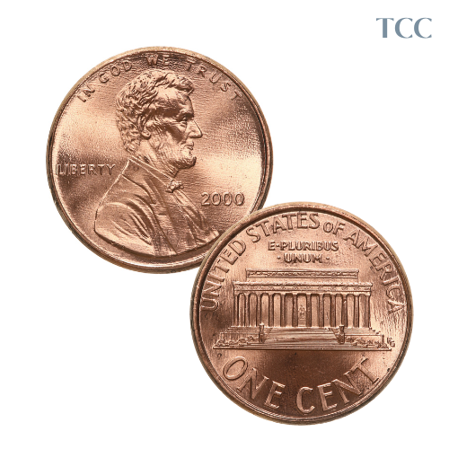 2000 P Lincoln Cent BU Brilliant Uncirculated