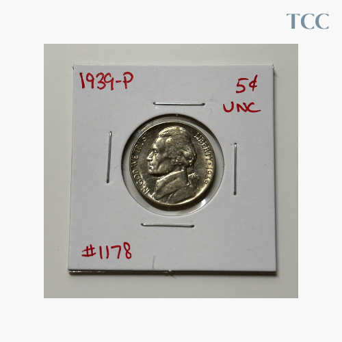 1939 P Jefferson Nickel Uncirculated