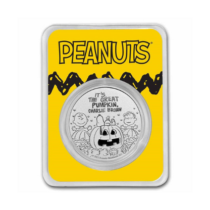 Peanuts® Great Pumpkin 55th Anniversary 1 oz Silver in TEP