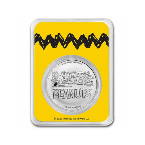 Peanuts® Snoopy Flying Ace 1 oz Colorized Silver