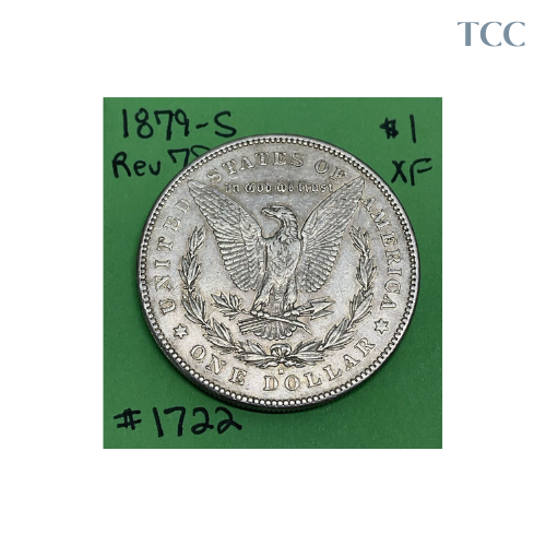 1879 S Rev 78 Morgan Dollar Extremely Fine (EFXF) 90% Silver