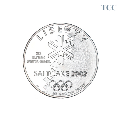 2002 Salt Lake City Olympics Proof 90% Silver Dollar