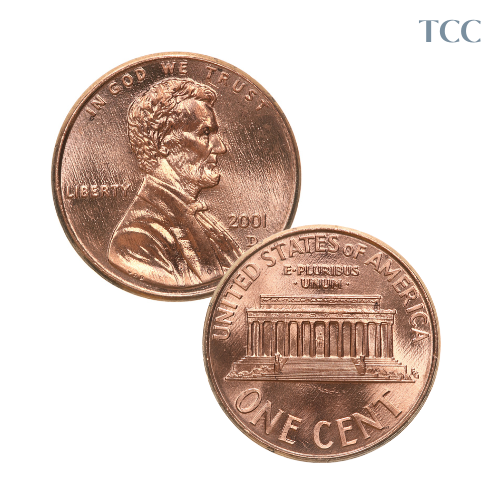 2000 D Lincoln Cent BU Brilliant Uncirculated