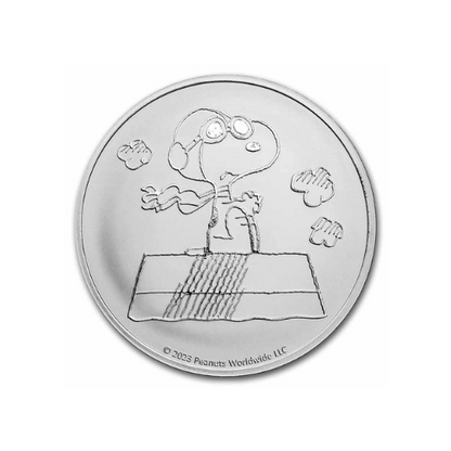 Peanuts® Snoopy Flying Ace 1 oz Silver Round