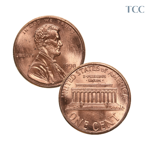 1998 P Lincoln Cent BU Brilliant Uncirculated