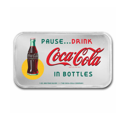 Coca-Cola® 1 oz Silver Bathing Beauty Colorized Bar