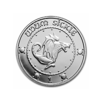 Harry Potter 1 oz Silver Currency: Gringotts Sickle Round