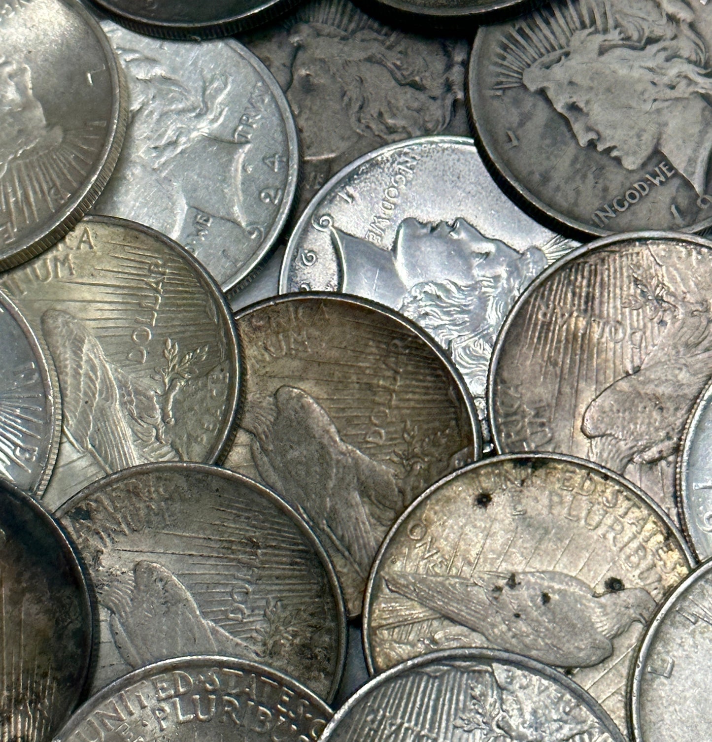 Random Year Pre-1935 Silver Peace Dollar Culls