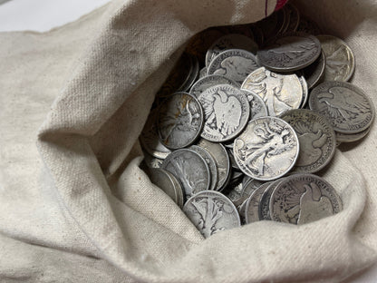 Random 90% Silver Walking Liberty Half Dollars