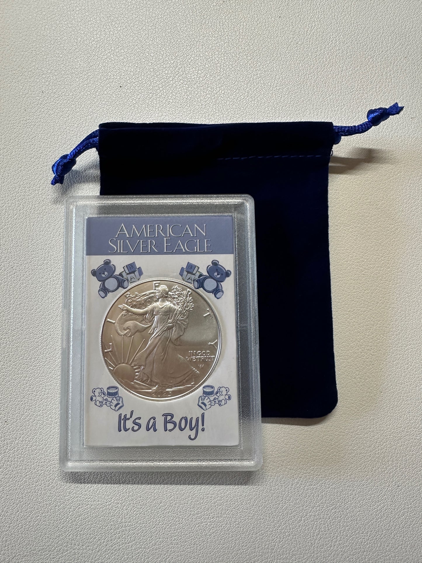 2025 It's A Boy 1oz American Silver Eagle Gift Set