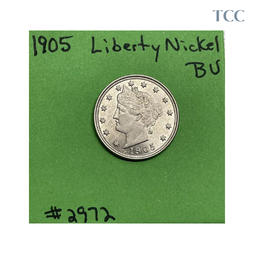 1905 Liberty Head V Nickel 5c BU Brilliant Uncirculated