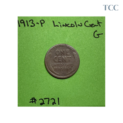 1913 P Lincoln Wheat Cent Good (G)