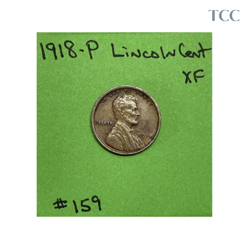 1918 P Lincoln Wheat Cent Extra Fine (XF)