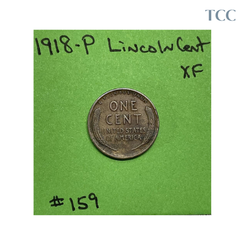 1918 P Lincoln Wheat Cent Extra Fine (XF)