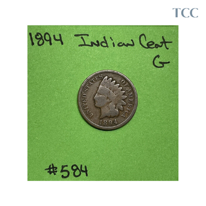 1894 Indian Head Cent Good (G)