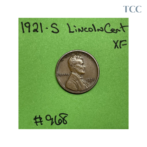 1921 S Lincoln Wheat Cent XF Extra Fine