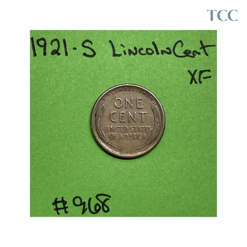 1921 S Lincoln Wheat Cent XF Extra Fine