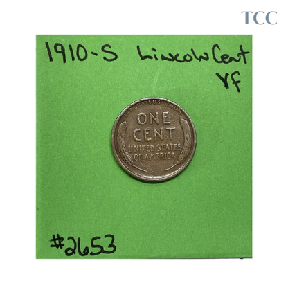 1910 S Lincoln Wheat Cent VF