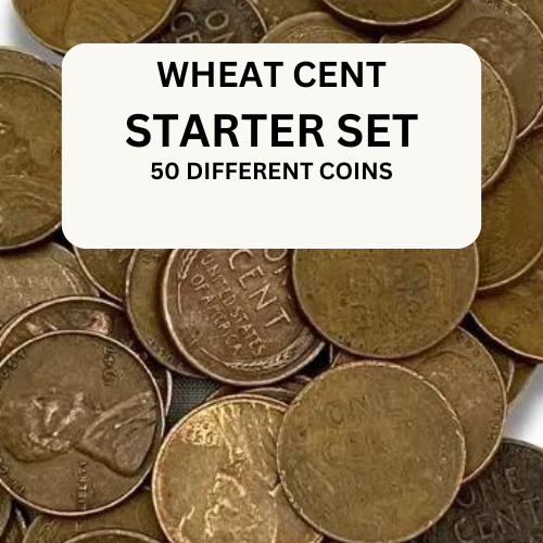 50 Different Date & Mint Lincoln Wheat Cents Starter Set