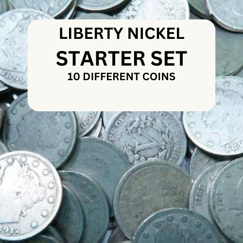 Starter Set Ten Different Liberty V Nickels 5c