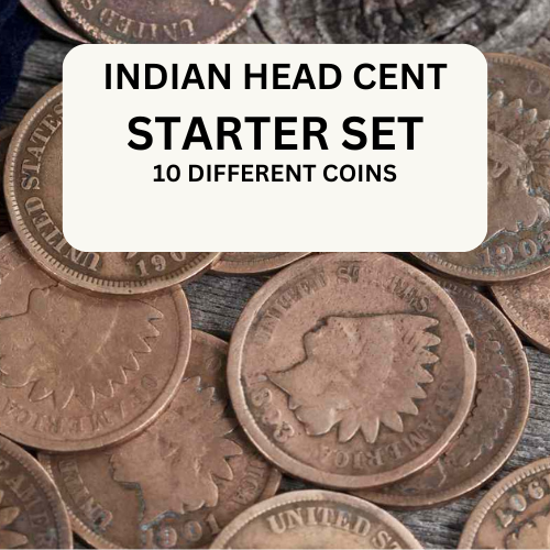 Starter Set 10 Different Indian Head Cent Average Circulated