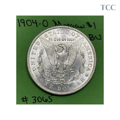 1904-O Morgan Silver Dollar $1 BU Brilliant Uncirculated
