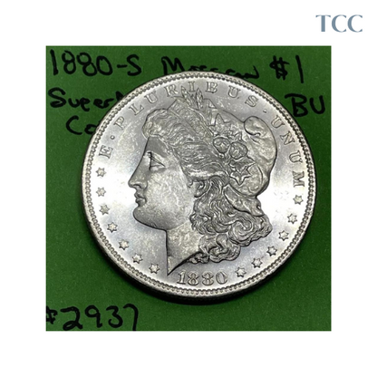 1880 S Morgan Dollar $1 BU Brilliant Uncirculated 90% Silver