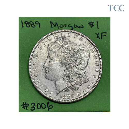 1889-P Morgan Silver Dollar $1 XF Extremely Fine 90% Silver