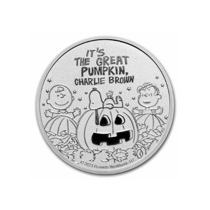 Peanuts® Great Pumpkin 55th Anniversary 1 oz Silver Round