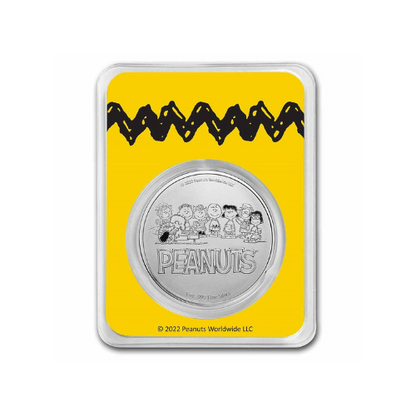 Peanuts® Lucy Pulls the Football 1 oz Silver in TEP