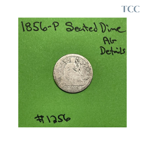 1856 P Seated Liberty Dime 90% Silver