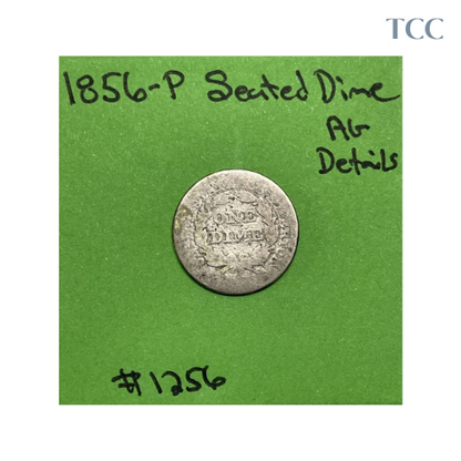 1856 P Seated Liberty Dime 90% Silver