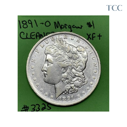 1891 O Morgan Dollar XF Extra Fine Cleaned 90% Silver Better Date