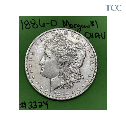 1886 O Morgan Dollar Choice AU 90% Silver Tough Coin In High Grade