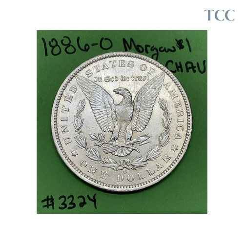 1886 O Morgan Dollar Choice AU 90% Silver Tough Coin In High Grade