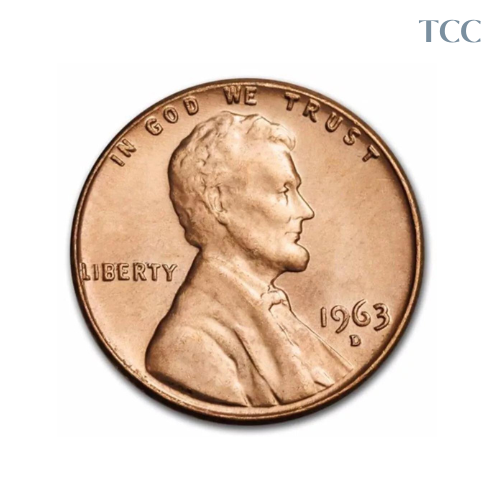 1963 D Lincoln Memorial Cent BU Uncirculated Penny