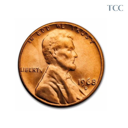 1968 D Lincoln Memorial Cent BU Uncirculated Penny