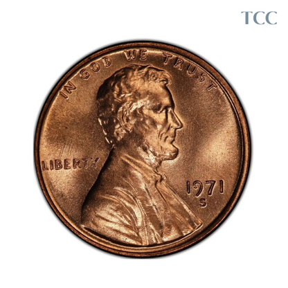 1971 S Lincoln Memorial Cent BU Uncirculated Penny