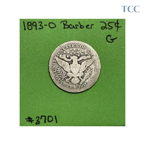 1893-O Barber Liberty Head Quarter Good (G)