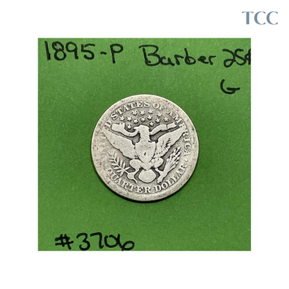 1895-P Barber Liberty Head Quarter Good (G)