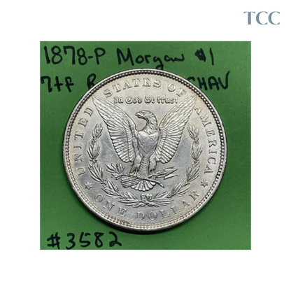 1878 7TF REV Of 79 Morgan Silver Dollar AU About Uncirculated