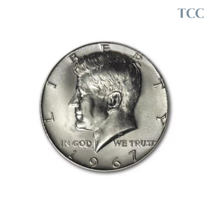 1967 Kennedy Half Dollar BU Brilliant Uncirculated SMS 40% Silver